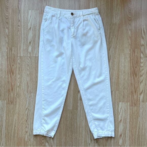 Anthropologie White Scout Tapered Ankle Pants - Size: 26 - Picture 10 of 12